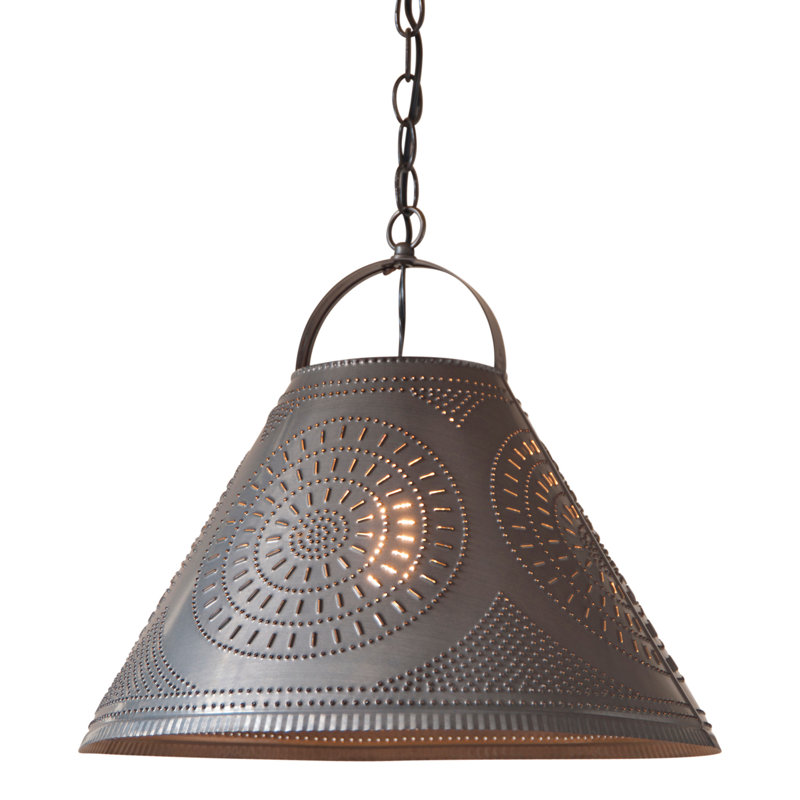 Luminaire suspendu conique à 1 lumière Angeni