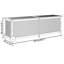 Rosalind Wheeler Daequain 150 cm W 249 L Water Resistant Acacia Solid Wood Deck Box with Wheels in Brown