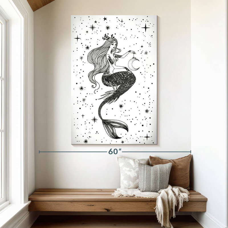 Kelan Evening Mermaid, 51" H x 34" W