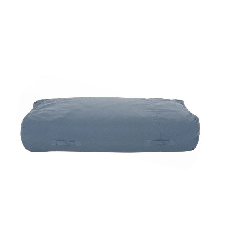 Fauteuil à billes résistant à l'eau, Tissu imperméable bleu uni