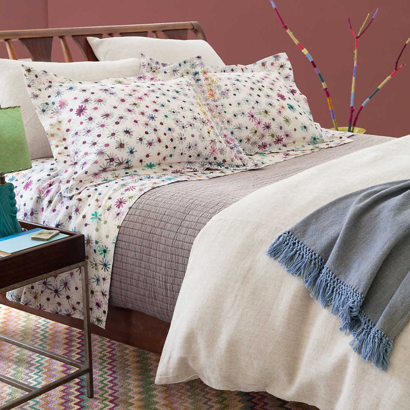 Linen Chenille Natural Duvet Cover, Full/Queen Duvet Cover