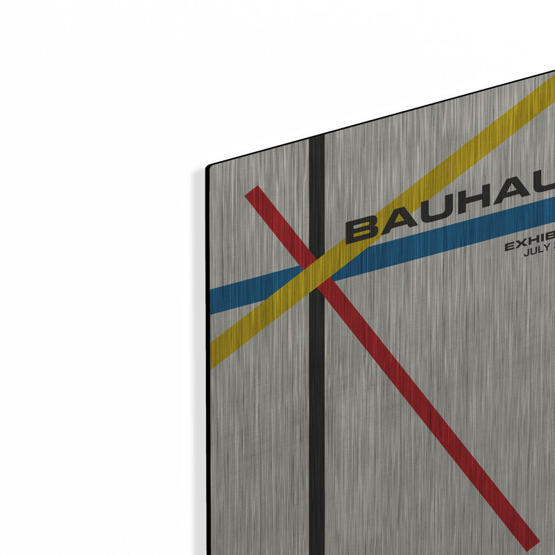 Ivy Bronx «Bauhaus 5» par Gary Williams, art mural en métal, H 16 po x l 12 po