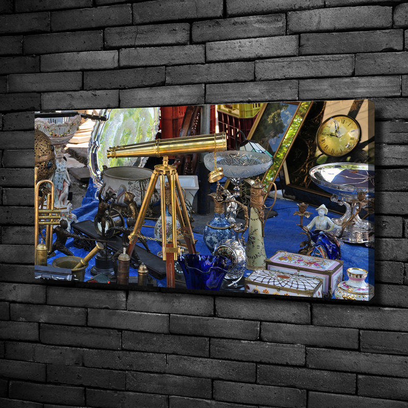 Antiques - No Frame Print on Canvas, No Frame, 50cm H x 100cm W