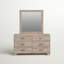 Commode double 6 tiroirs avec miroir Kaliana