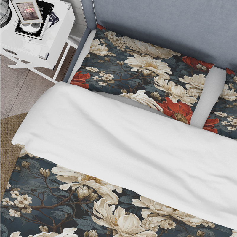 Ensemble de housse de couette Nature Inspired Details, Housse de couette simple + 1 taie décorative stan