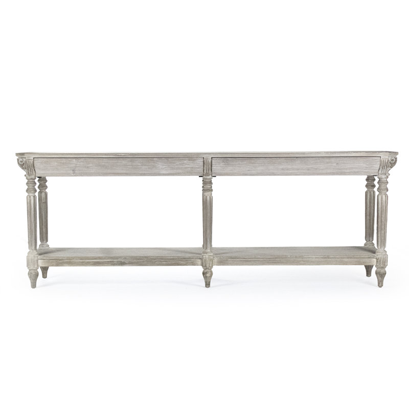 Bryce Console Table, 94.5" H x 34" W x 21.25" D, Gray