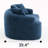 Chenille Boneless Fabric Curved Loveseat Sofa,No-Assembly Require-570411228