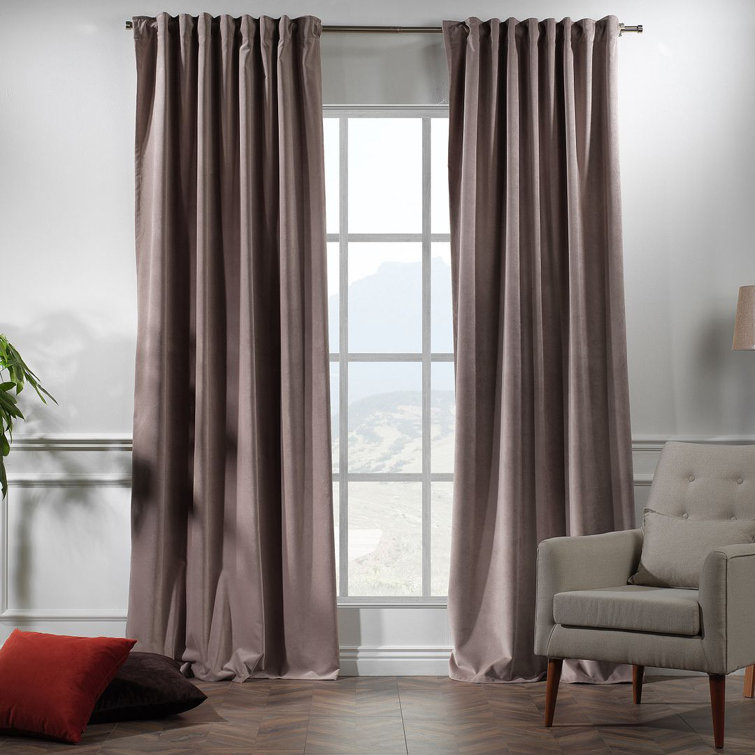 100% Blackout Matte Velvet Extra Wide & Extra Long Custom Made Decorative Single Panel