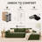 Boneless 96" Sectional Couches For Living Room Modern Modular L-Shape Cloud Sofa Compression-Boneless Deep Seat Couch With Chaise-1924516002-1924516005