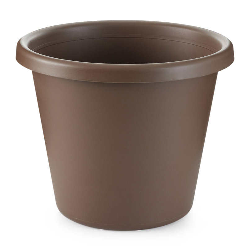 Yailen Pot Planter, Brown, 11" H X 14" W X 14" D