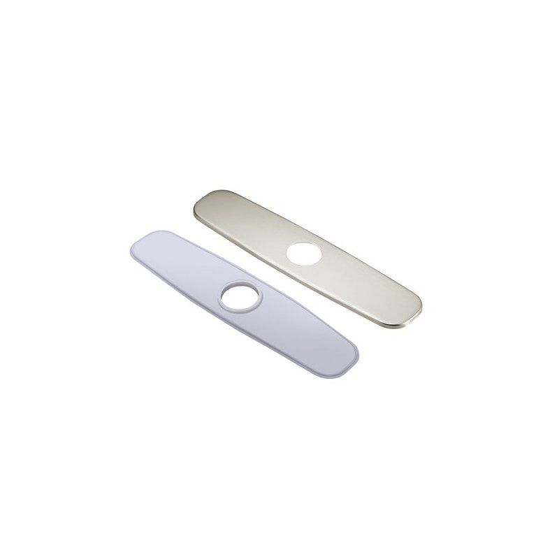 8" Kitchen Cover Plate, Brushed Nickel