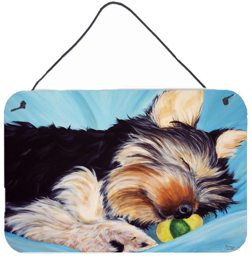 « naptime yorkie yorkshire terrier » par tanya et craig amberson, reproduction de plaque d’impression