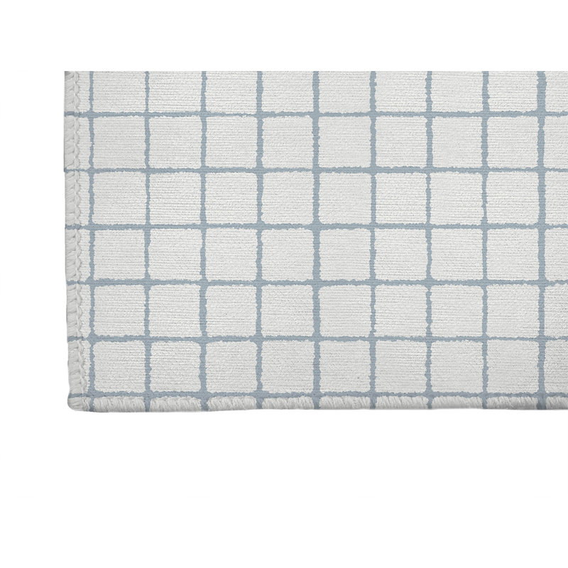 Tapis de cuisine antidérapant Rebar, Rectangle 4pi x 6 pi, Bleu ardoise