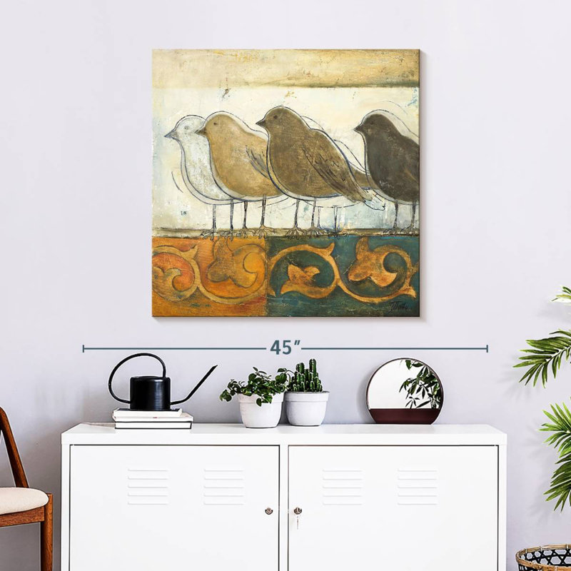 Crowle Birds sur Damask I