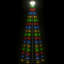 Décoration de Noël en forme de cône de Noël coloré à 100 lumières The Holiday Aisle® 27,6 po x 70,9 po