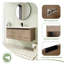 Meuble-lavabo simple mural 48 po avec plateau en résine-88099247