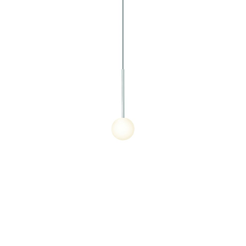 Luminaire suspendu sphère Bola, Chrome, H 13,1 po x l 4,1 po x P 4,1 po