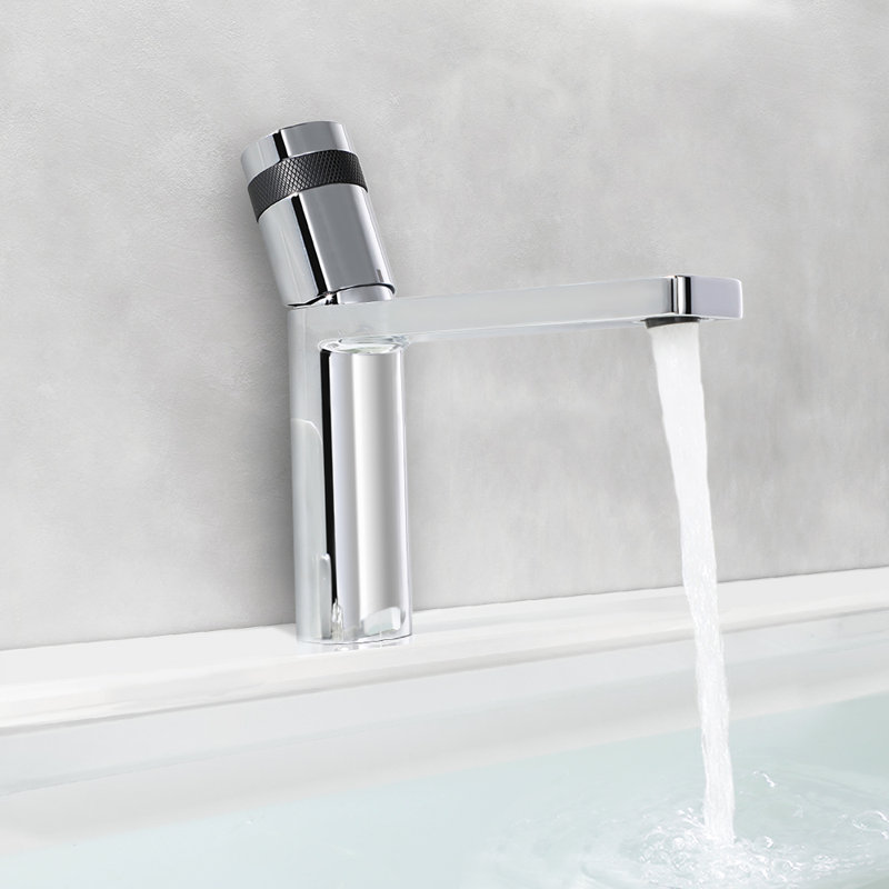 Single-Hole Single-handle Bathroom Faucet with Drain Assembly, Polished Chrome