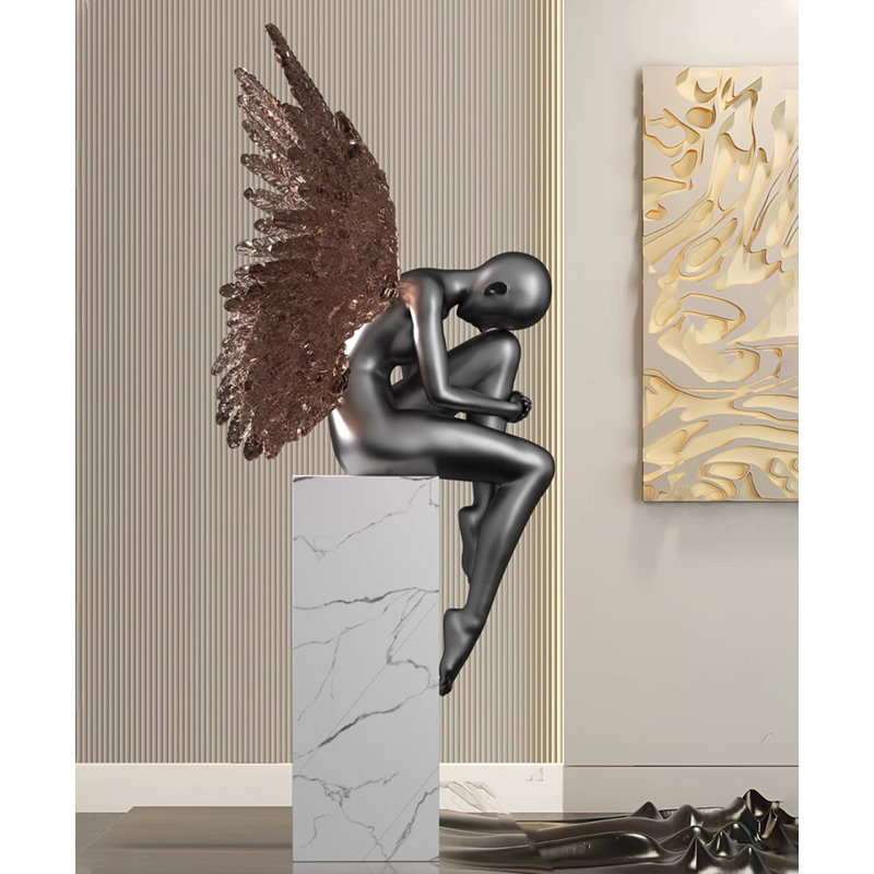 Composite Decorative Objects, 55.12" H x 27.17" W x 20.47, Black