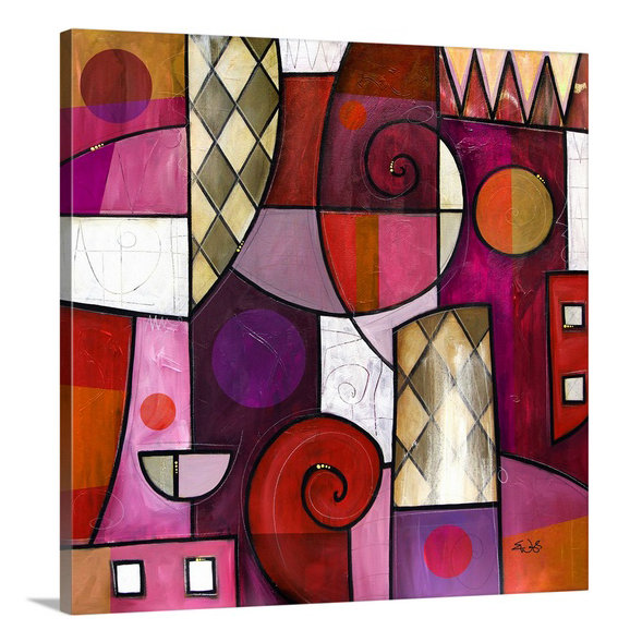 Malveaux «Mosaic» par Brittiney, impression, H 35 po x l 35 po x P 1,5 po, Toile