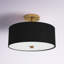 Plafonnier semi-encastré 3 lumières 14 po Tess-1173156911