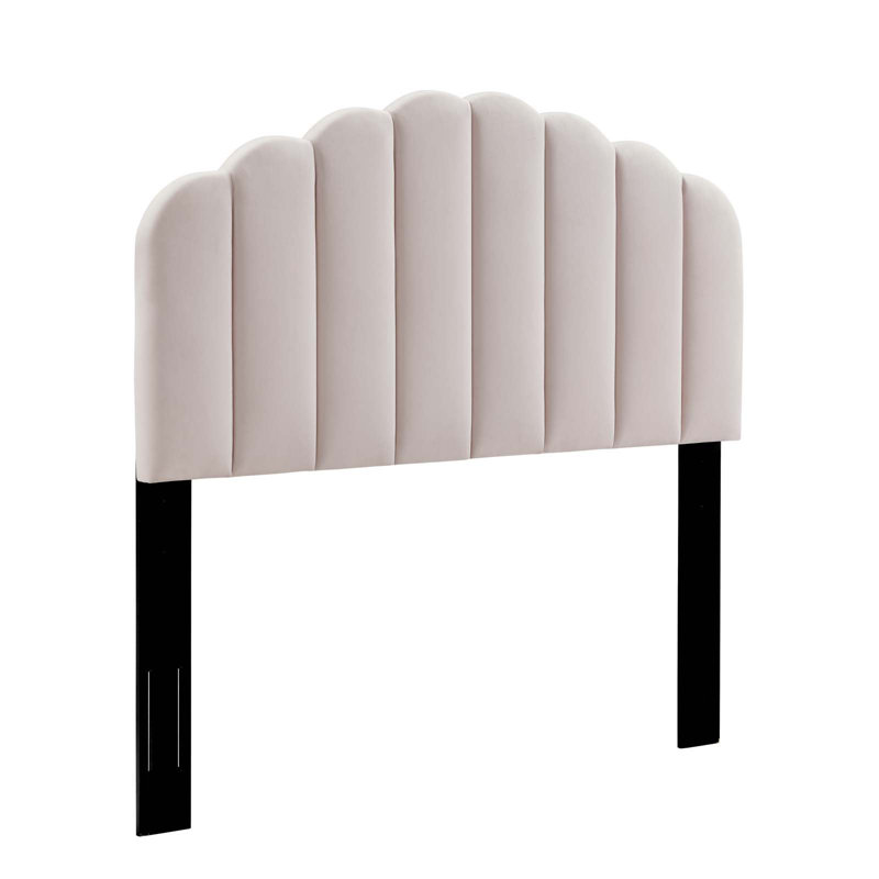 Veronique Performance Velvet Headboard, Pink, Twin