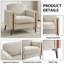 Fauteuil d'appoint rembourré en chenille Roshea-976621182