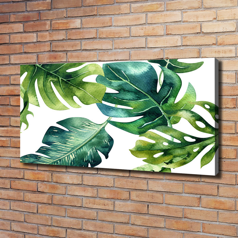 Tropical Leaves - Wrapped Canvas Print