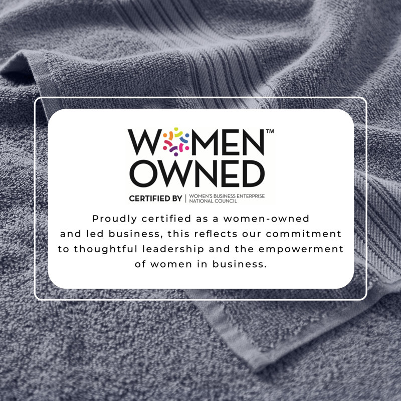 Super Soft 100% Cotton Quick-Dry Hand Towels, Chambray Blue
