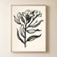 «Ink Flower I Cream» par Sara Zieve Miller - Impression sur toile