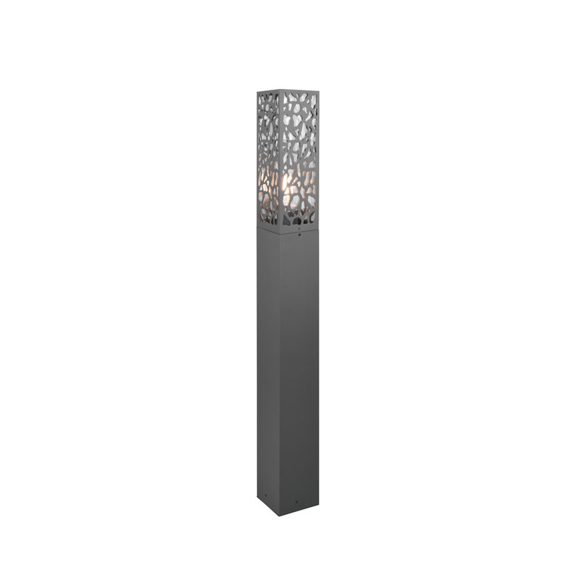 Ackermanville Anthracite Integrated LED Metal Bollard Light