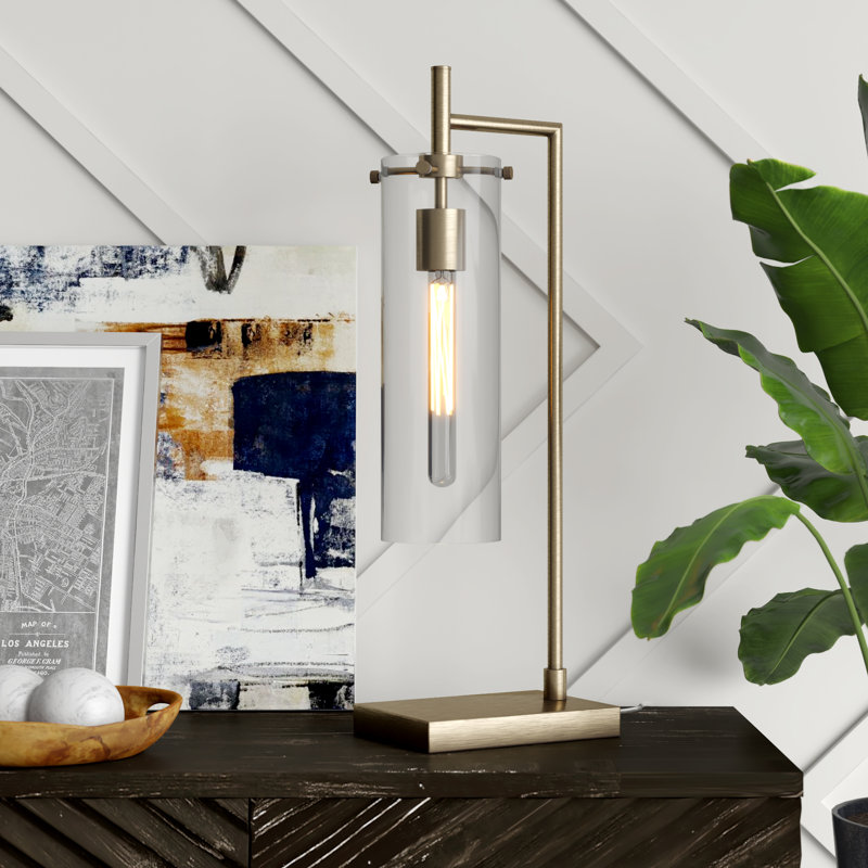 Lampe en laiton antique 24 po Gilbert