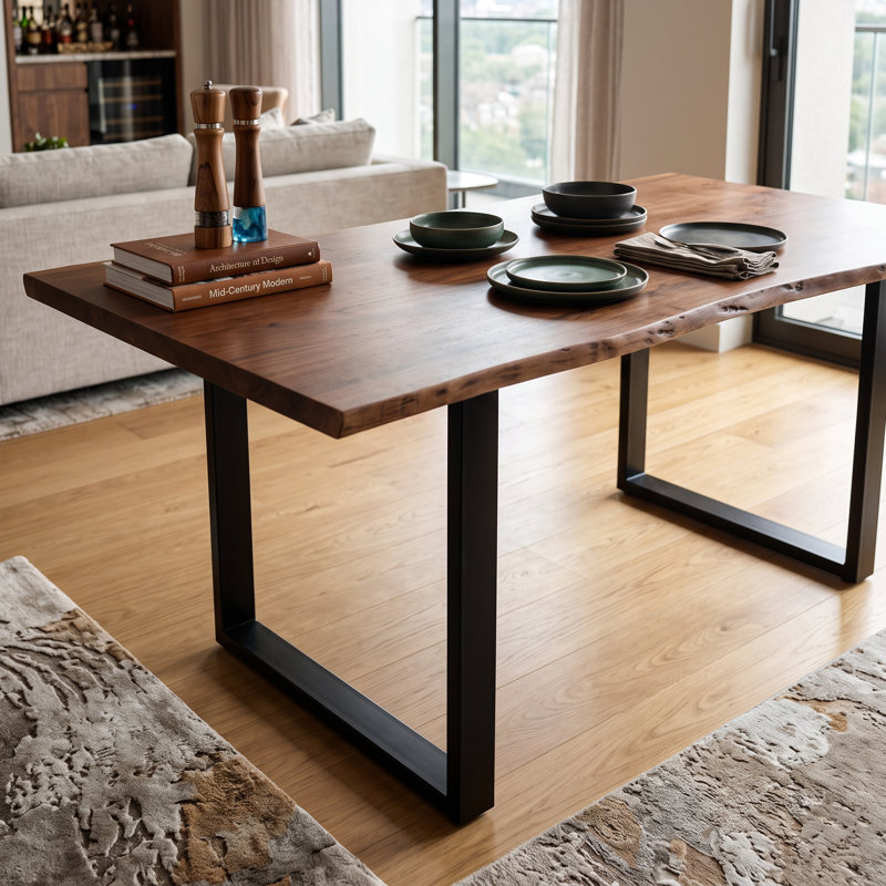 Beames Live Edge 72" Dining Table