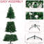 Arbre de Noël 7,5 pi avec 500 lumières blanc chaud et embouts en plastique, branches réalistes de 7,5 pieds