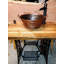 15" Round Copper Vessel Bucket Bath Sink, Faucet Kit Included