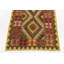 Tapis de zone en laine vert/beige/rouge 3 pi 4 po x 6 pi 10 po one-of-kind à la main noué la Doorfield