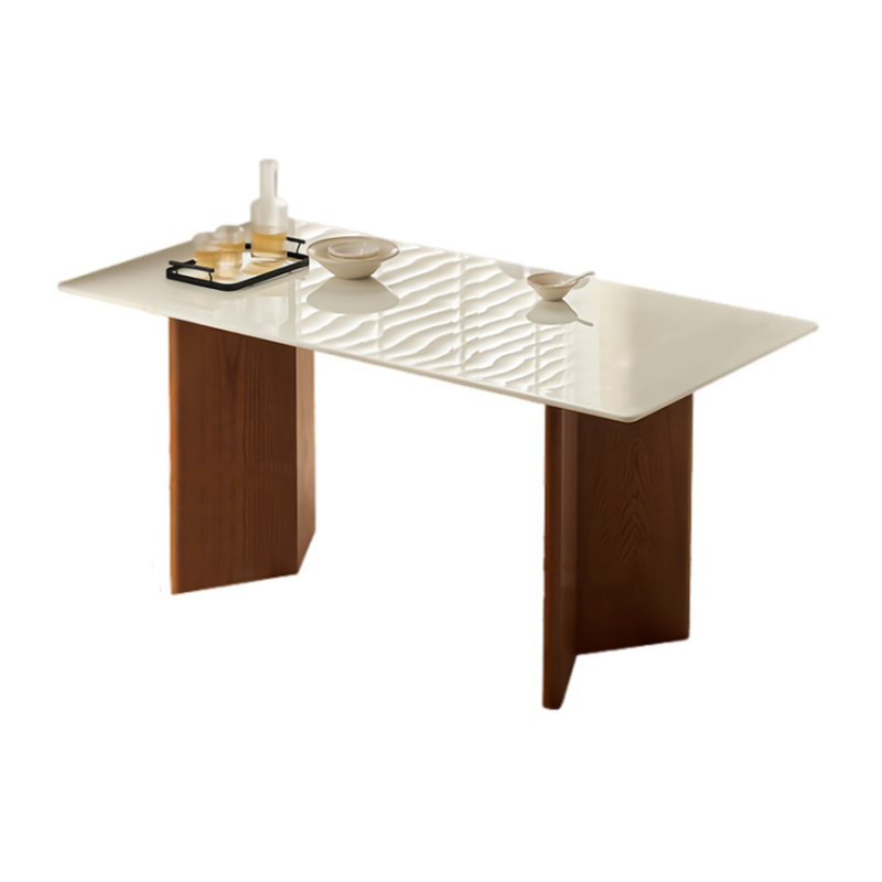 Dontrelle Solid Wood Base Dining Table, 30.51"H x 62.99"L x 31.49"W, Brown