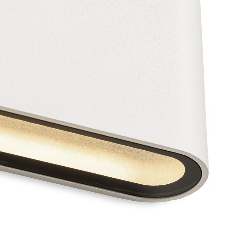 9cm H Integrated LED Outdoor Sconce, White