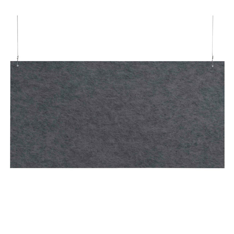 Baffles suspendus Soundsorb, Gris foncé, H 24 po x l 48 po x P 1 po