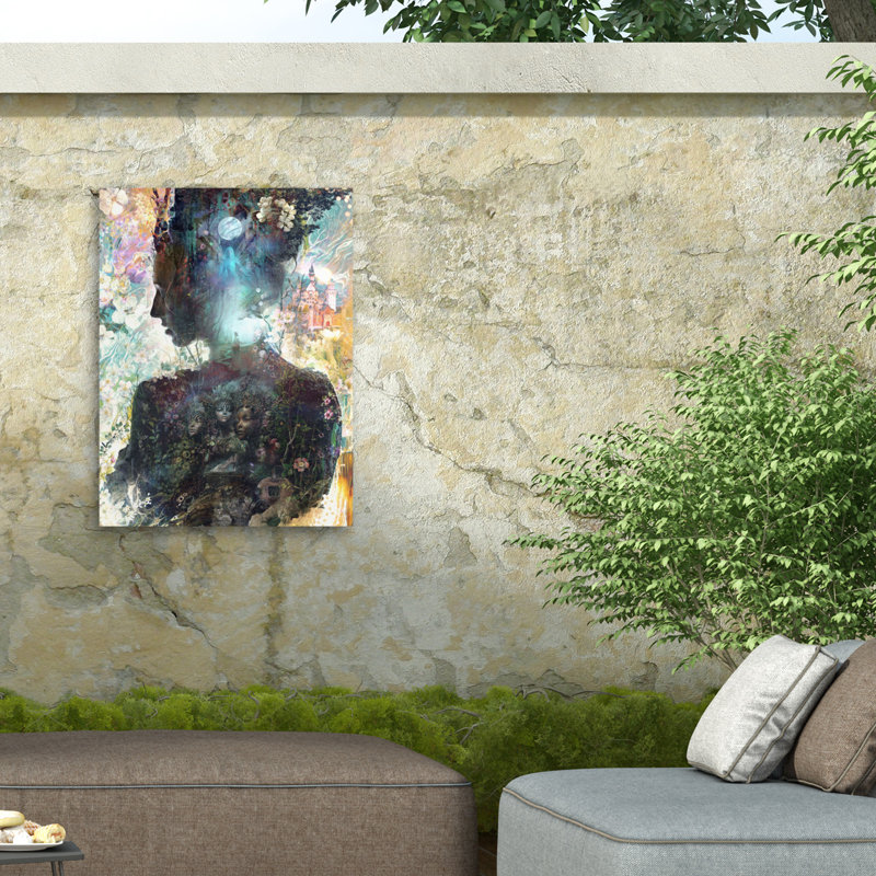 Barrett Biggers Cinderella Outdoor  Canvas, 14" H x 19" W
