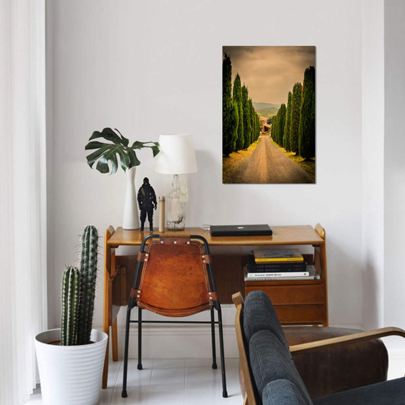 Val d’orcia, tuscany, impression sur toile, H 12 po x l 8 po x P 0,75 po, Toile tendue, Pas de tapis