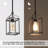 1-Light Faux Wood Rusty Transitional Pendant Light for Kitchen Island