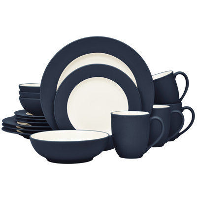 Noritake Colorwave 16-Piece Rim Dinnerware Set, Service for 4