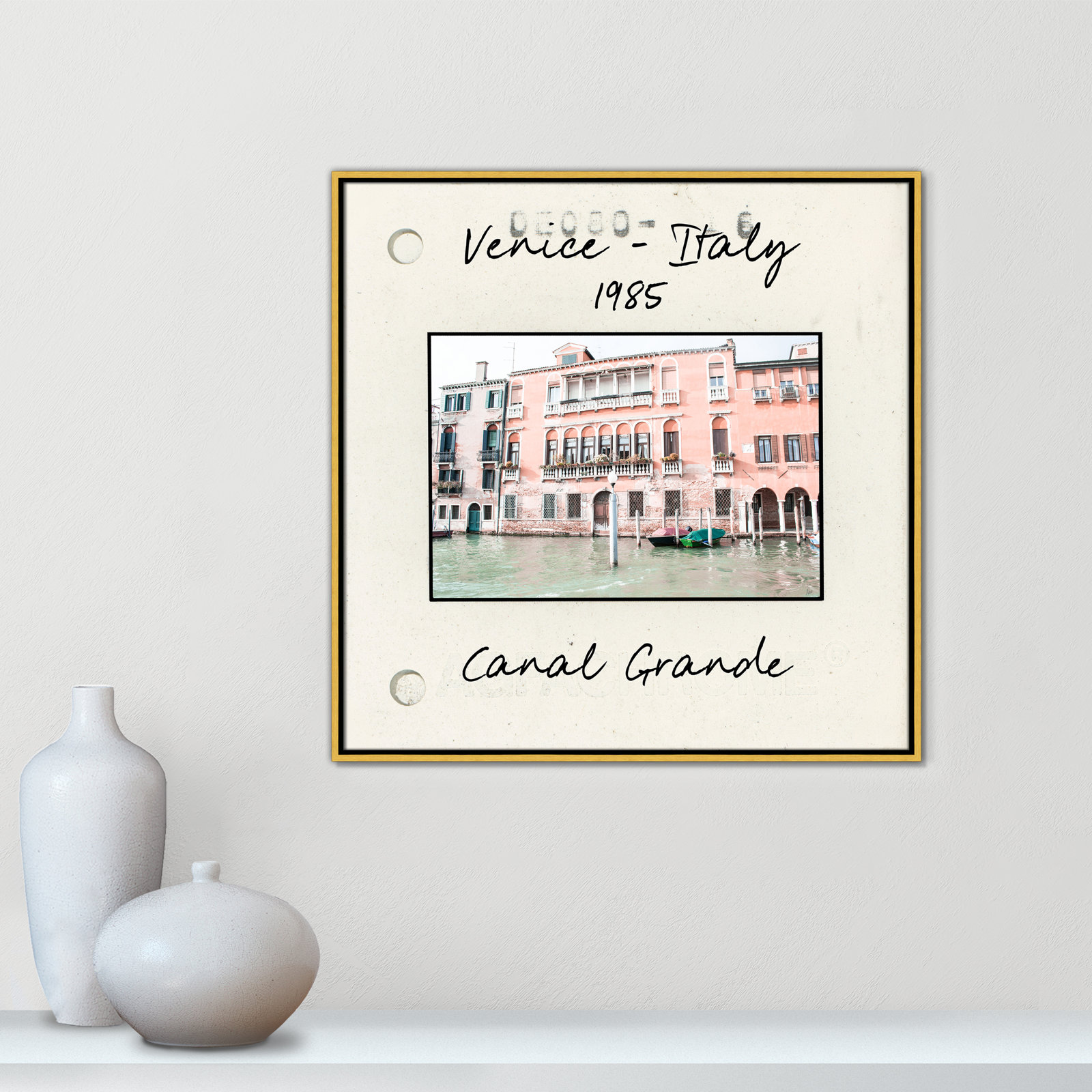 Ritona "Venice, Italy - Grand Canal" Print, Gold Floater Framed Canvas, 31.5" H x 31.5" W x 2" D
