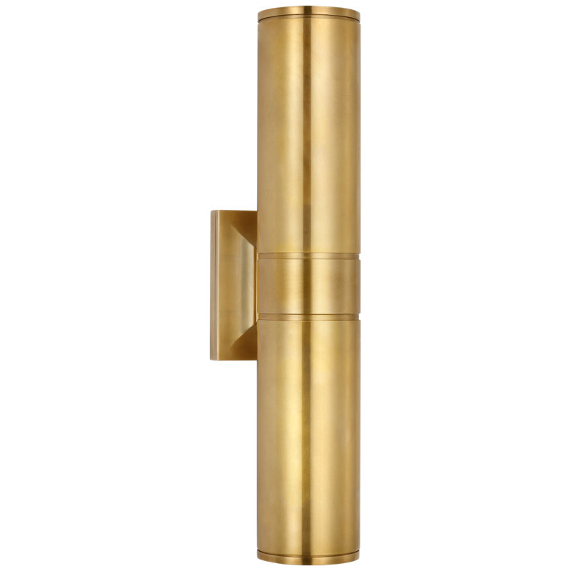 Provo 2 - Light LED Outdoor Armed Sconce, 20" H x 4.5" W x 5.75" D, Polished Nickel, Polished Nickel