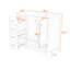 Meuble-lavabo élégant 36 po avec lavabo, rangement fermé-819674285