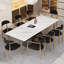 Chinguun 9 - Piece Dining Table Set With 94.5'' Extendable Sintered Stone Dining Table And 8 Fabric Chairs-113692795