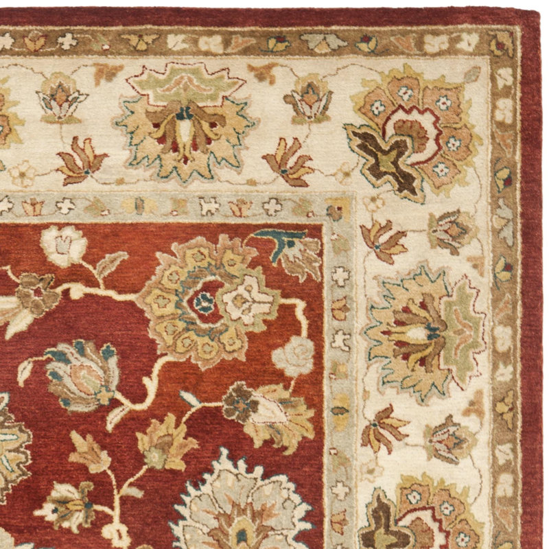 Bergama Hand Tufted Wool Oriental Rug, Rectangle 5' x 8'