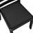 7 Piece Dining Set Includes a Rectangular Kitchen Table with Black Tabletop and 6 Stackable Polyester Fabric Chairs, Black-536315361