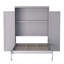 Lit escamotable en bois avec 2 garde-robe et tablette de rangement-875957844-875957847